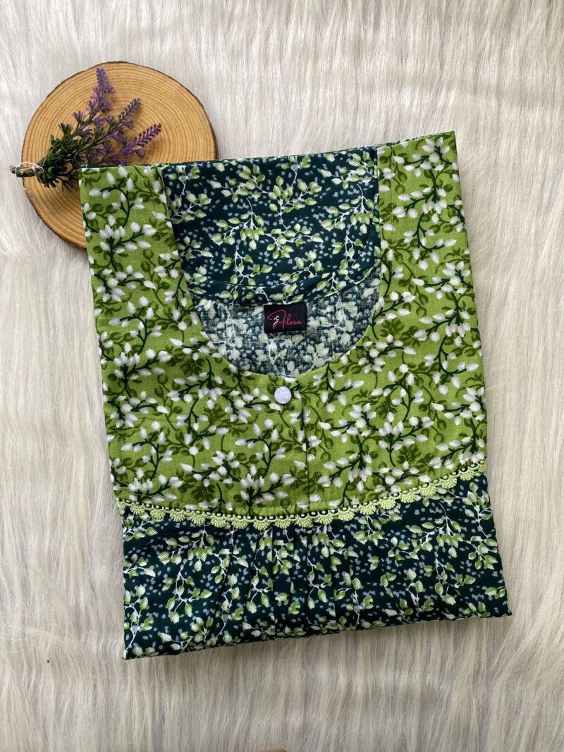 FRONT PLEATED LACE NIGHTY