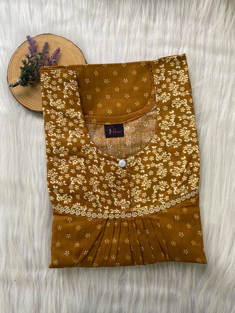 FRONT PLEATED LACE NIGHTY