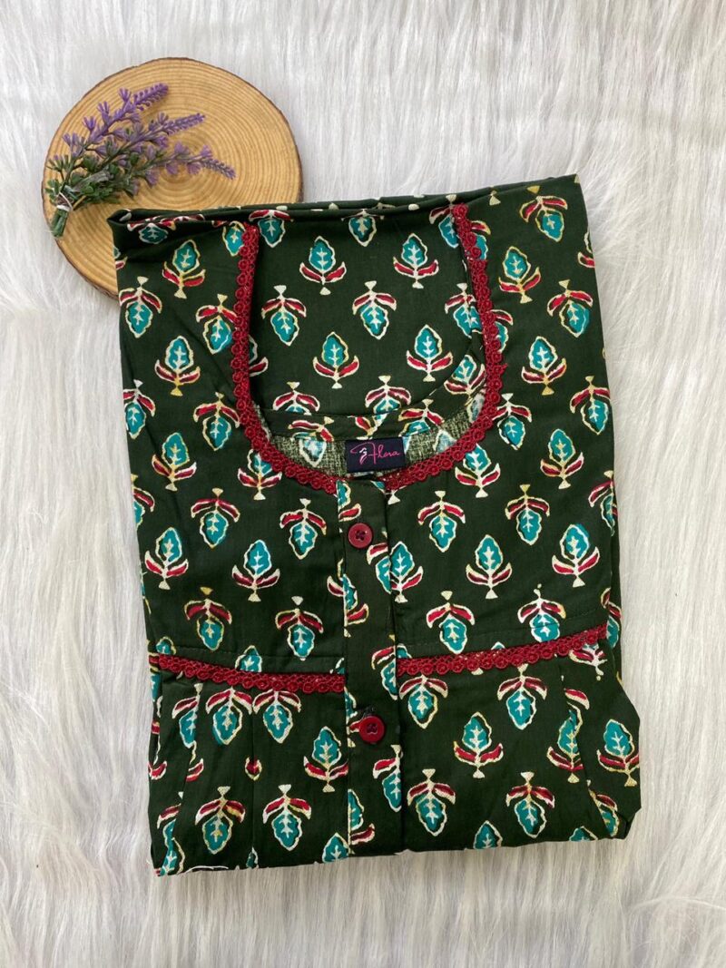 DOUBLE LACE WITH OPENABLE BUTTON NIGHTY