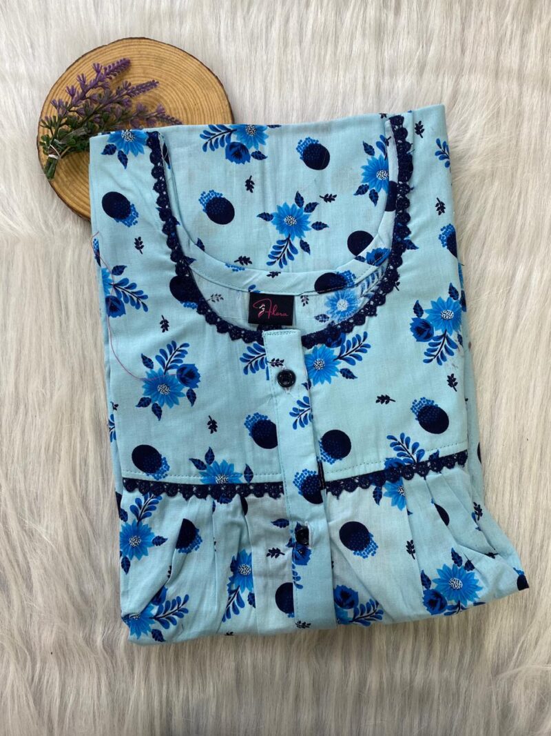 DOUBLE LACE WITH OPENABLE BUTTON NIGHTY