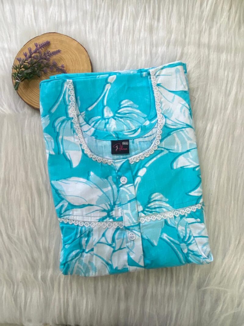 DOUBLE LACE WITH OPENABLE BUTTON NIGHTY