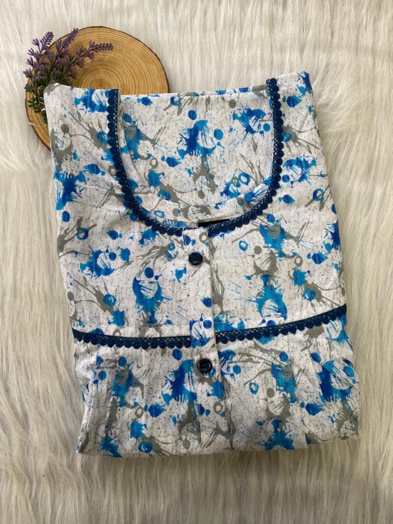 DOUBLE LACE WITH OPENABLE BUTTON NIGHTY