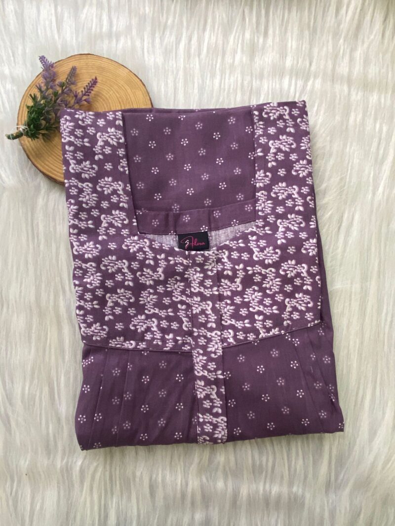 Mix N Match Square Neck Pleated Nighty