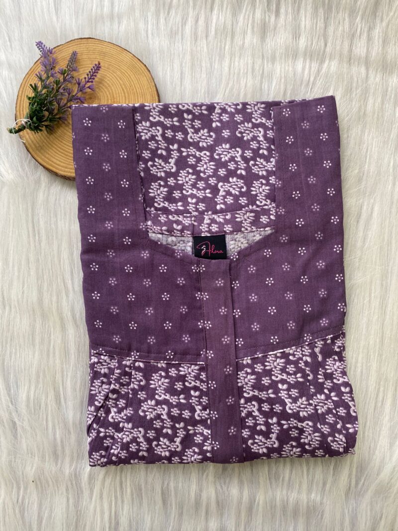 Mix N Match Square Neck Pleated Nighty