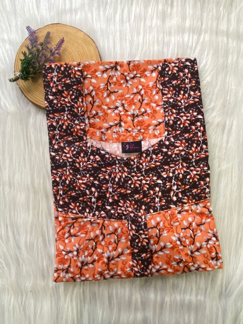 Mix N Match Square Neck Pleated Nighty