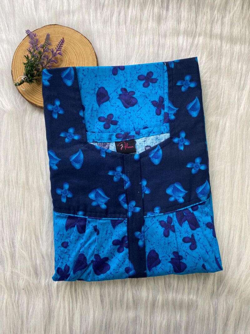 Mix N Match Square Neck Pleated Nighty