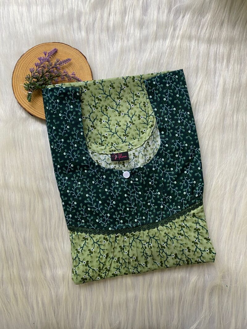 FRONT PLEATED LACE NIGHTY