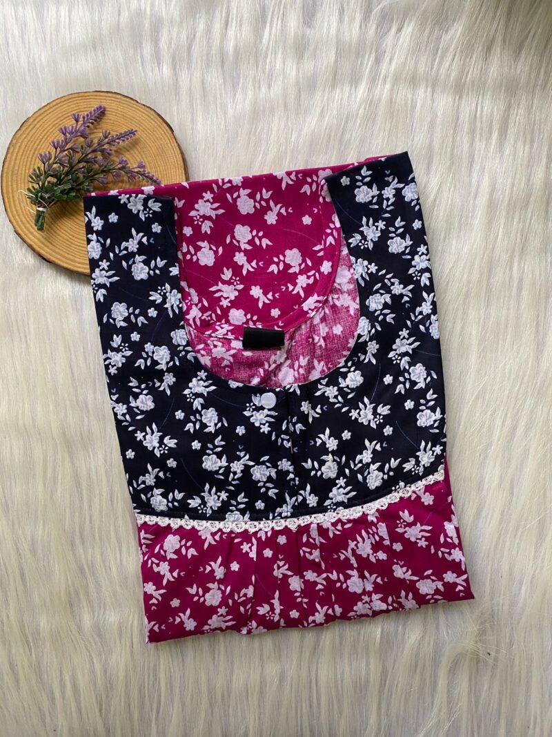 FRONT PLEATED LACE NIGHTY