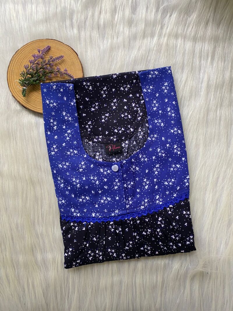 FRONT PLEATED LACE NIGHTY