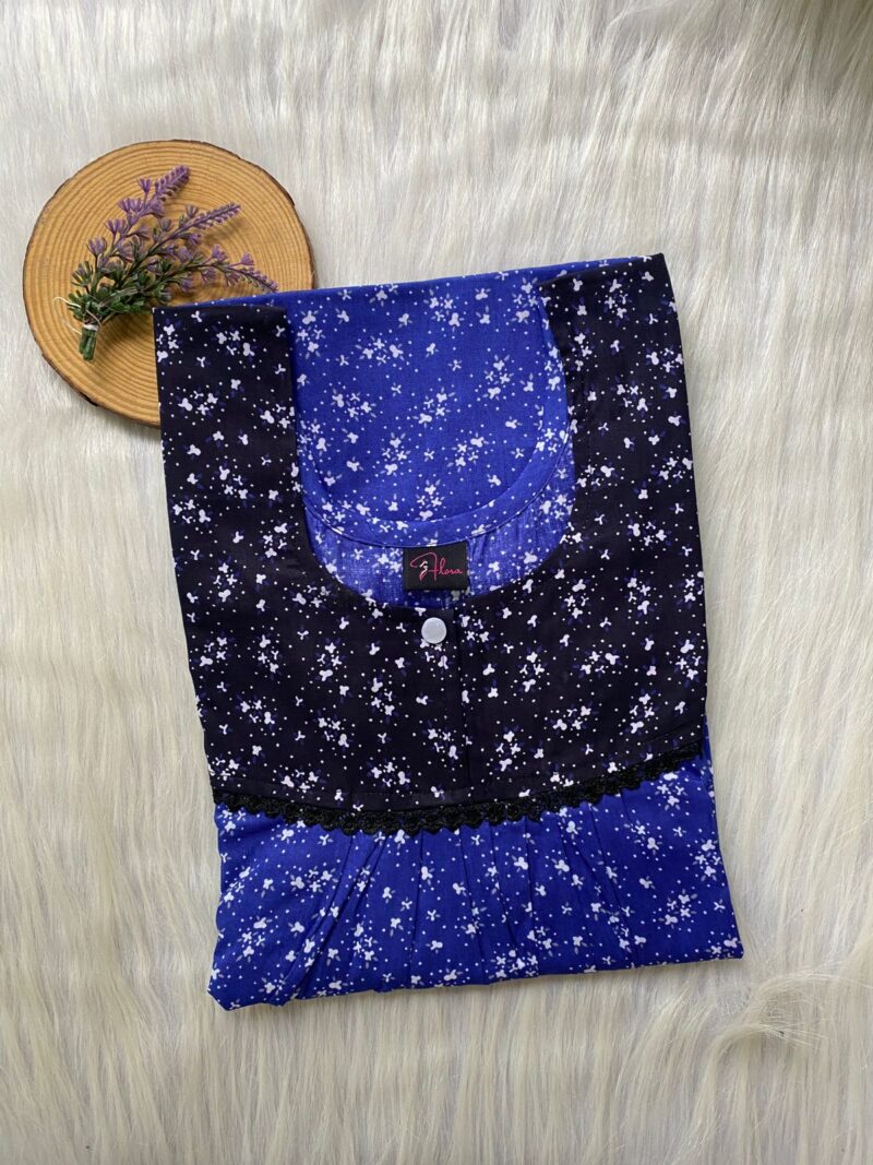 FRONT PLEATED LACE NIGHTY