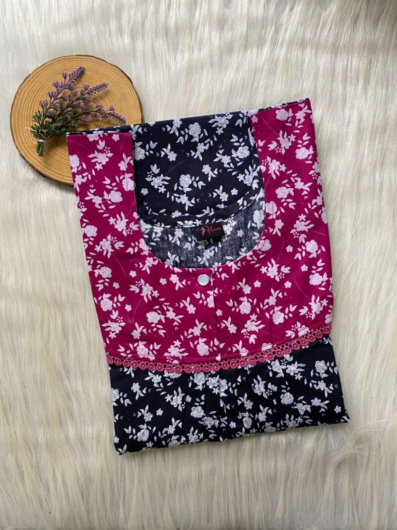 FRONT PLEATED LACE NIGHTY