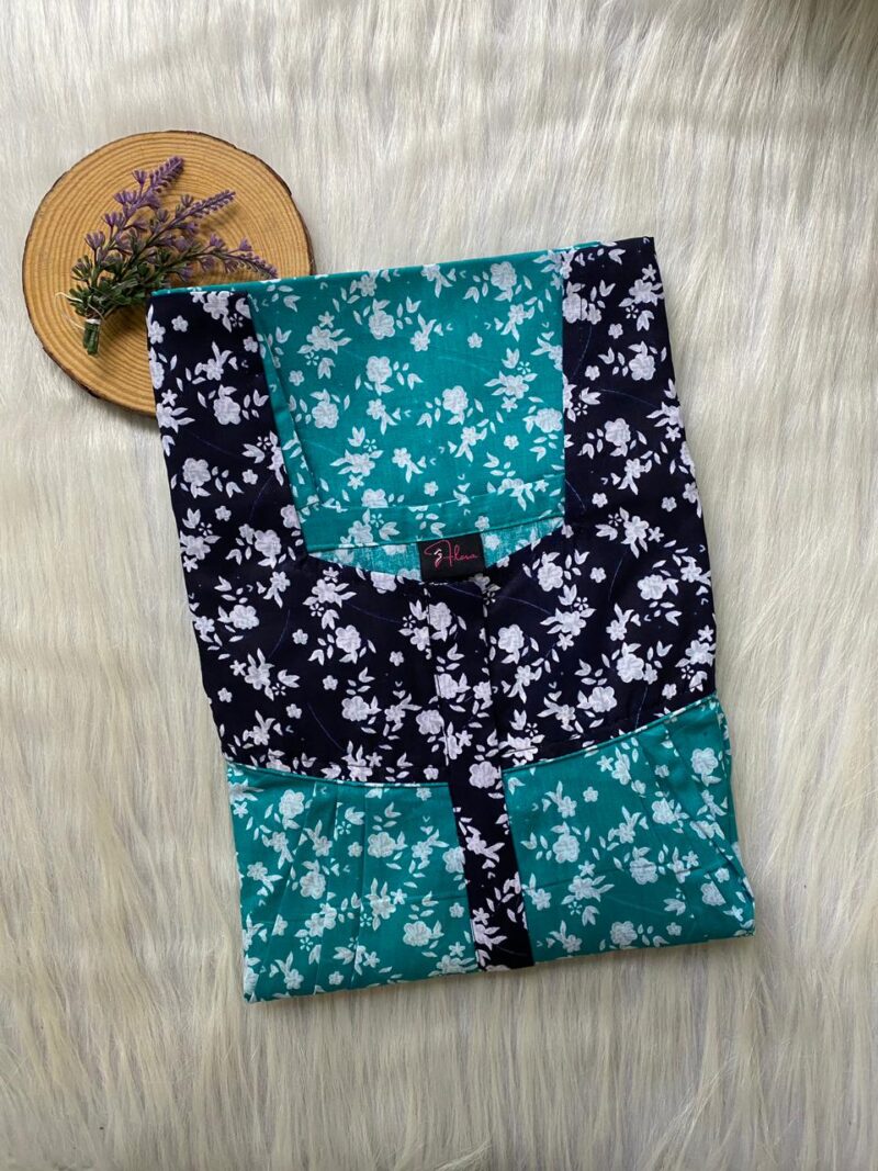 Mix N Match Square Neck Pleated Nighty