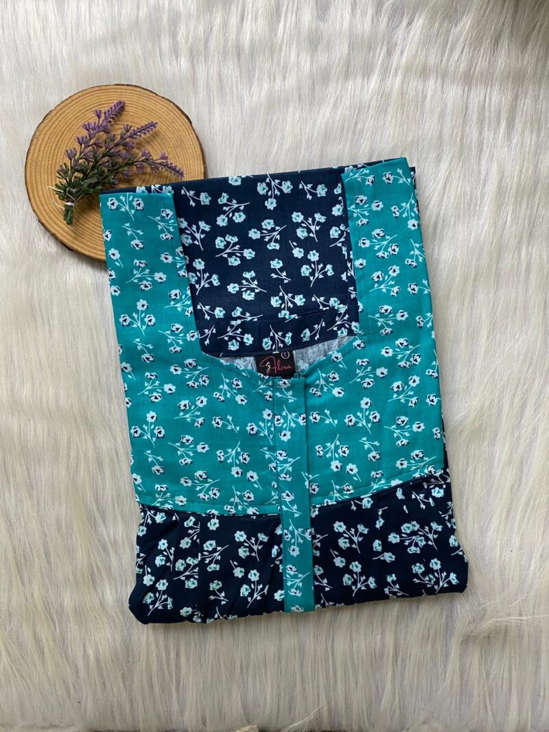 Mix N Match Square Neck Pleated Nighty