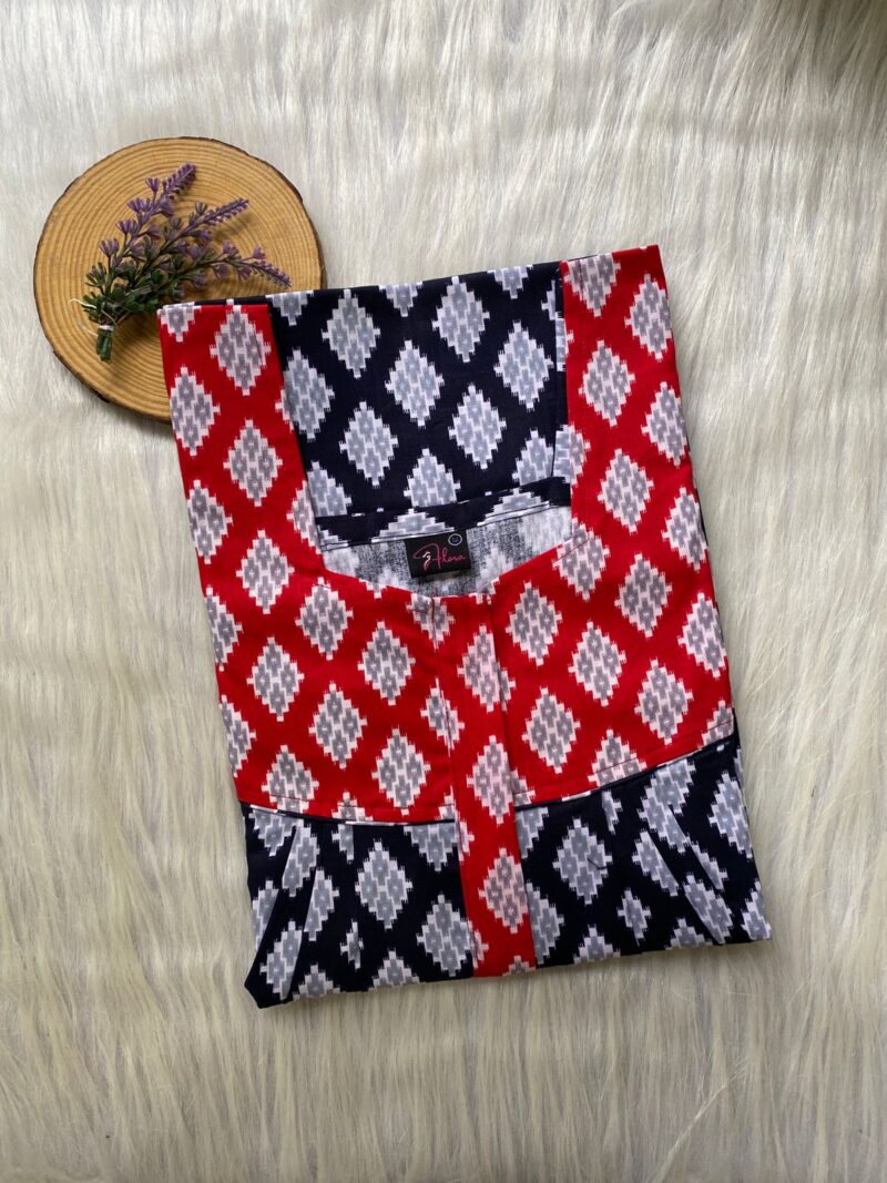 Mix N Match Square Neck Pleated Nighty