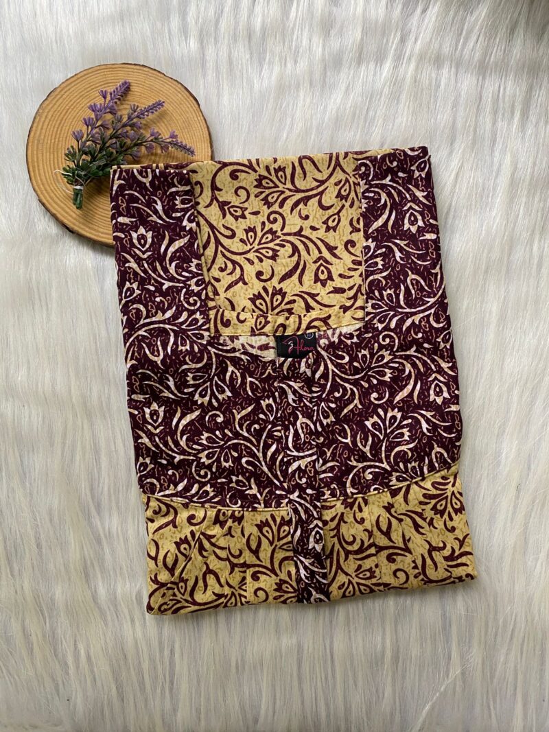 Mix N Match Square Neck Pleated Nighty