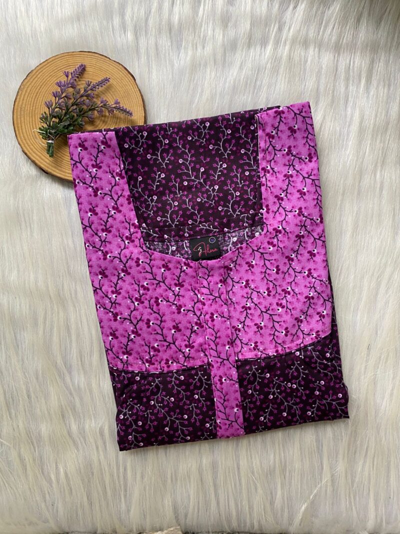 Mix N Match Square Neck Pleated Nighty