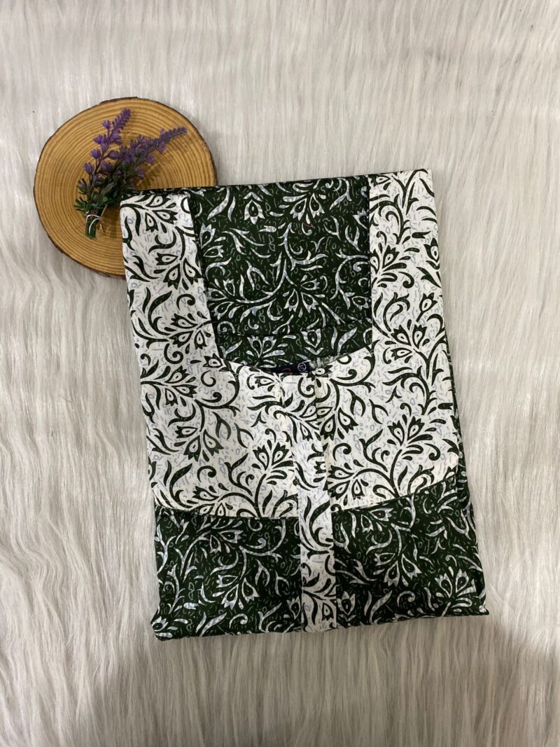 Mix N Match Square Neck Pleated Nighty