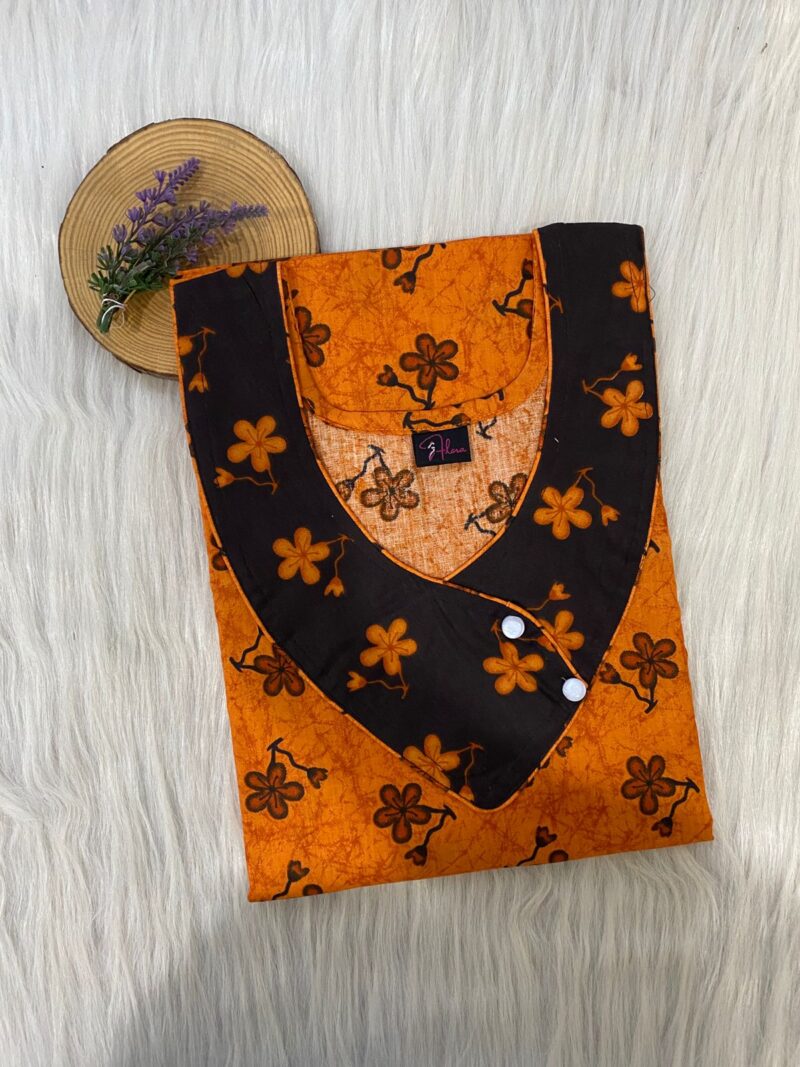 V-Neck Side Button Nighty