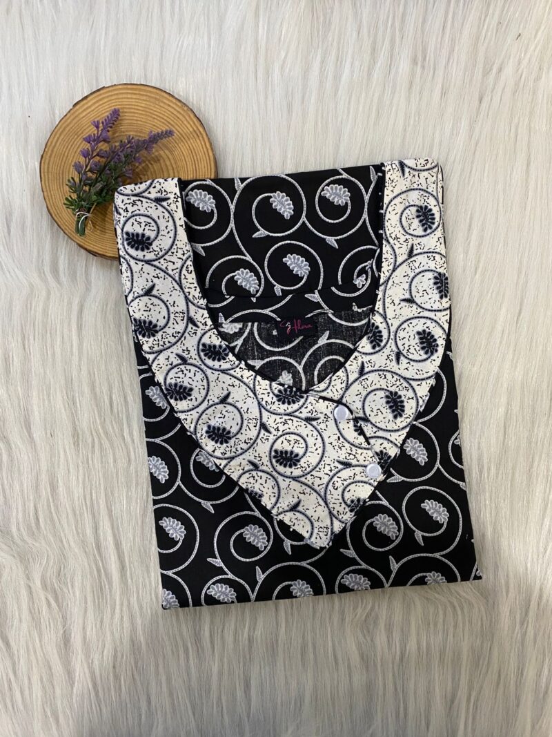 V-Neck Side Button Nighty