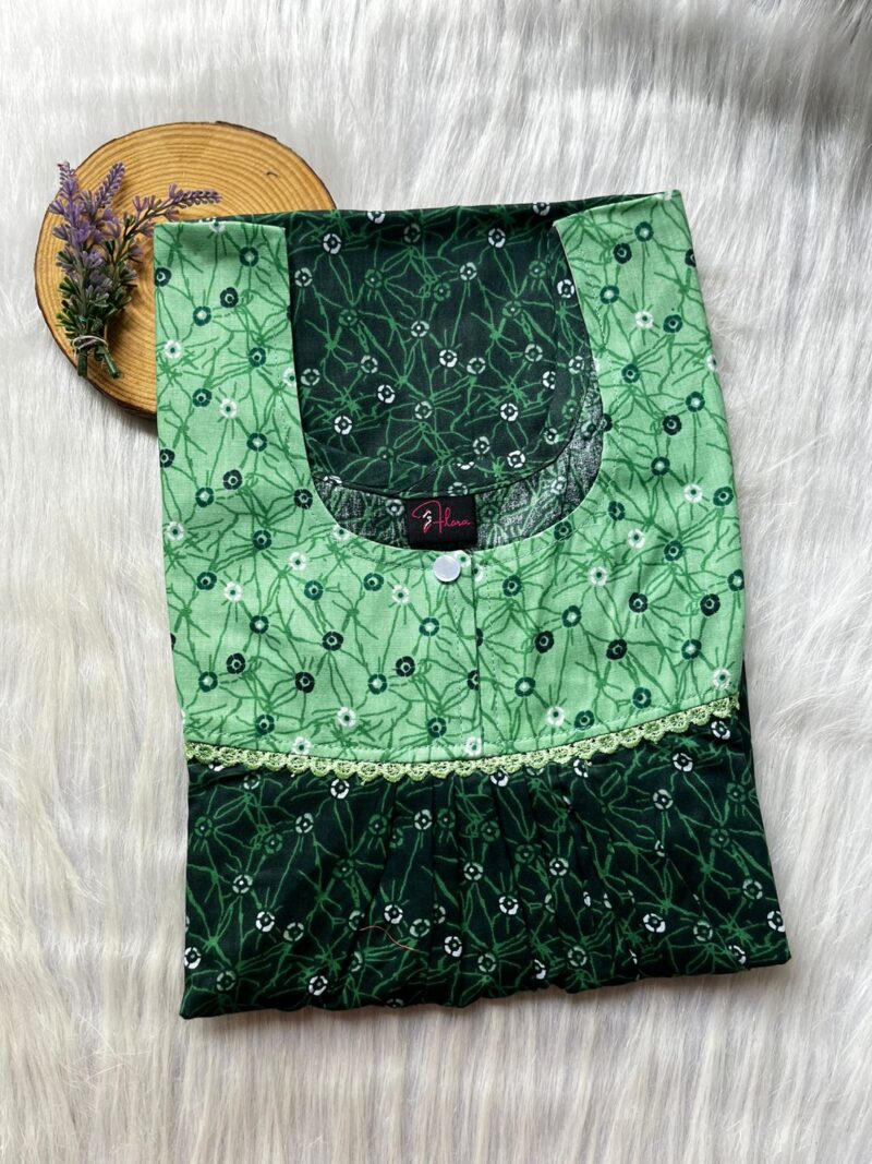 FRONT PLEATED LACE NIGHTY