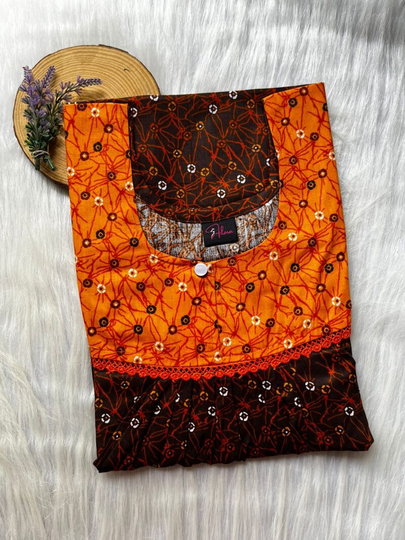 FRONT PLEATED LACE NIGHTY