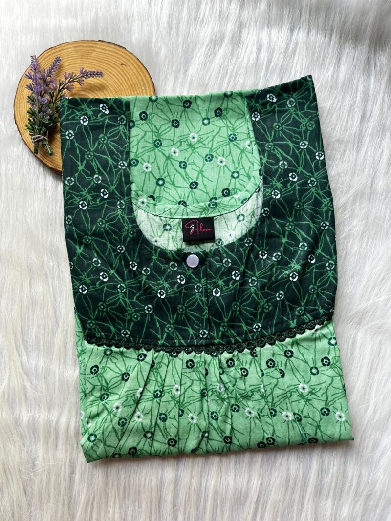 FRONT PLEATED LACE NIGHTY