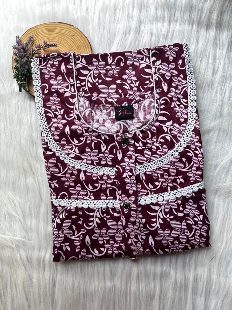 DOUBLE LACE  ZIP NIGHTY