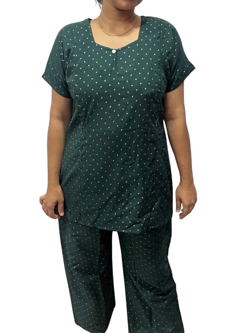 FEEDING NIGHT DRESS WITH PALAZZO PANT