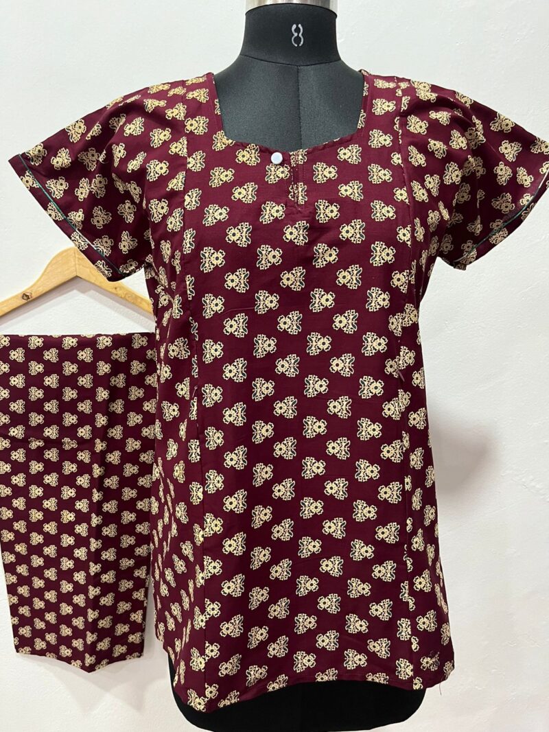 FEEDING NIGHT DRESS WITH PALAZZO PANT