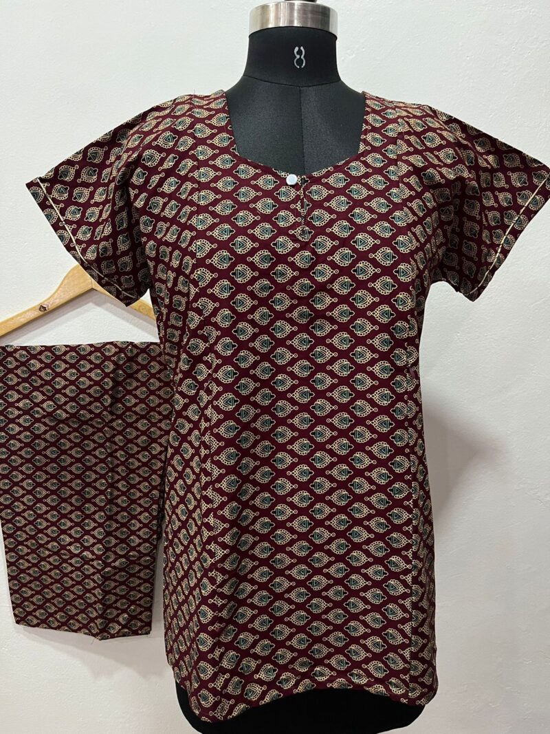 FEEDING NIGHT DRESS WITH PALAZZO PANT