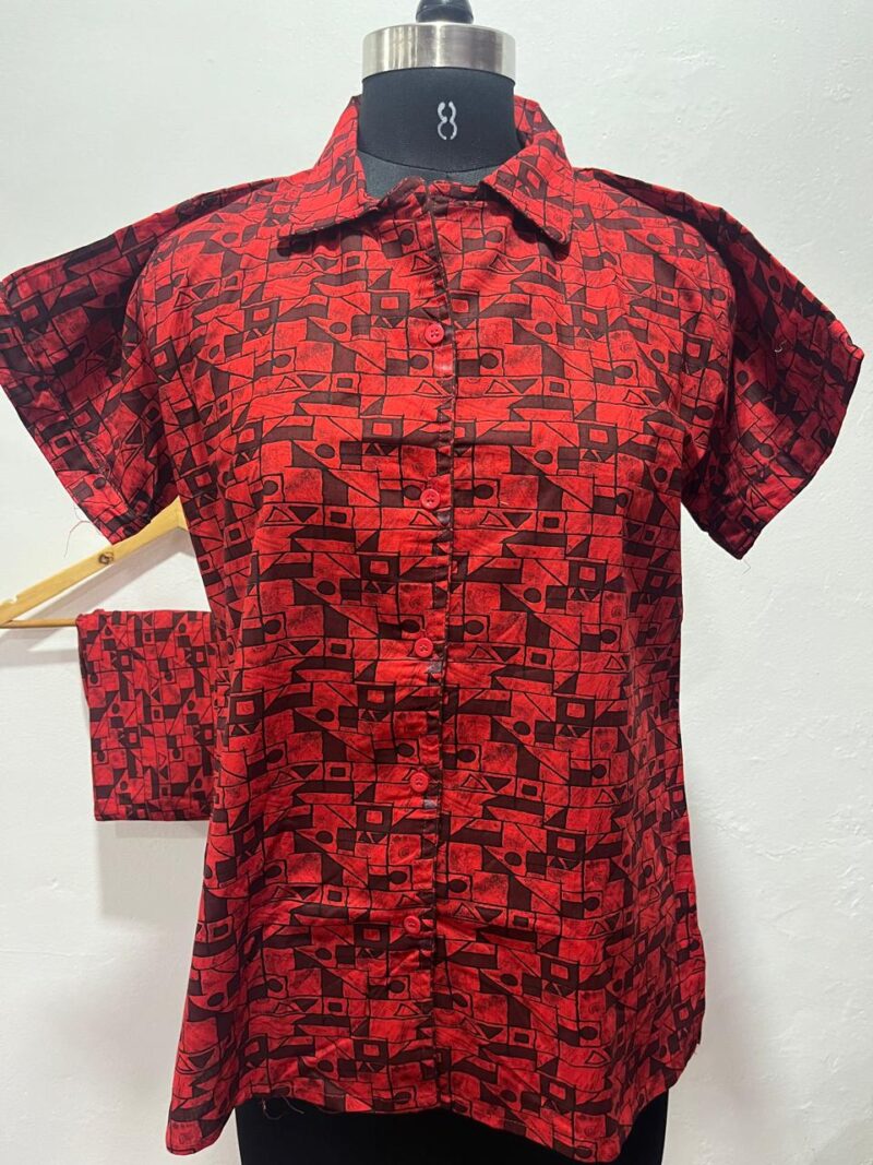 FULL OPEN BUTTON COTTON NIGHT DRESS