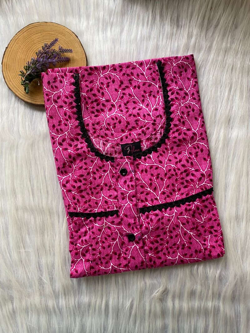 DOUBLE LACE WITH OPENABLE BUTTON NIGHTY