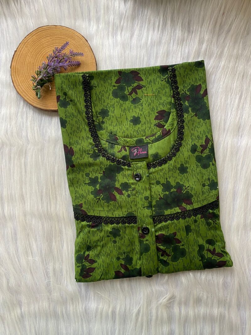 DOUBLE LACE WITH OPENABLE BUTTON NIGHTY