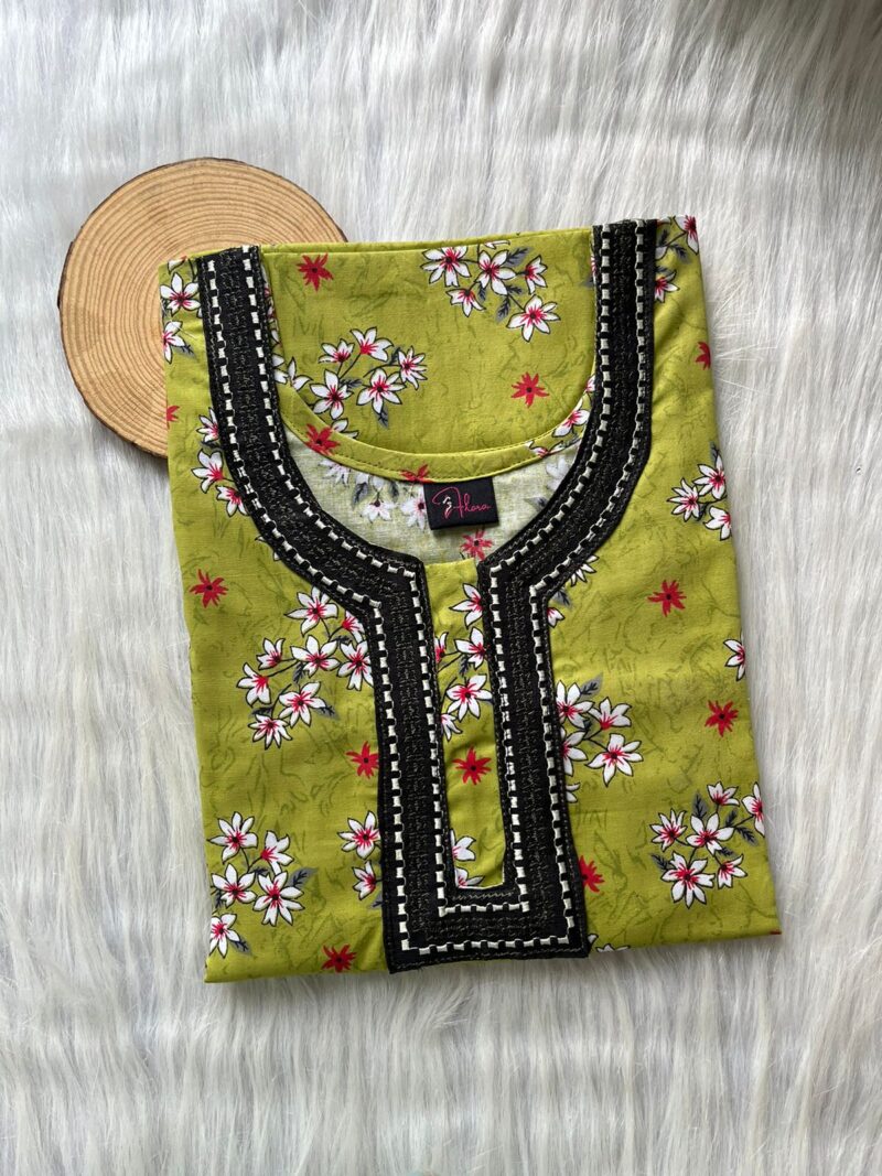 Neck Embroidery Nighty