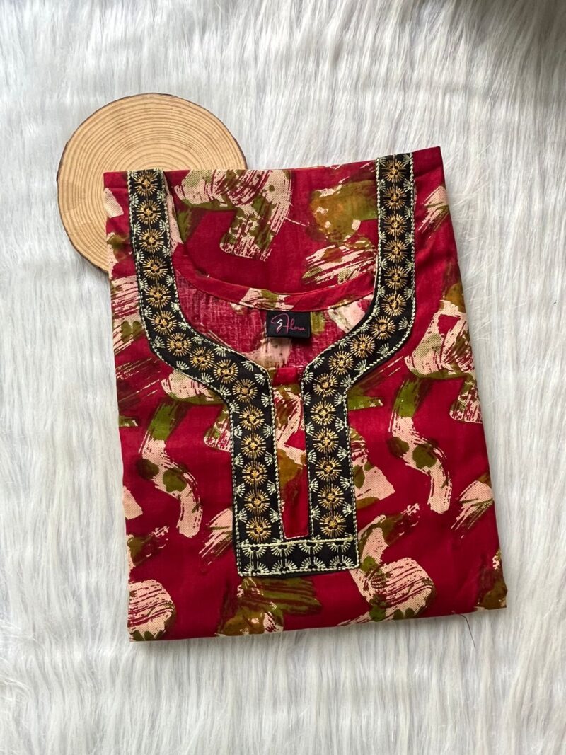 Neck Embroidery Nighty