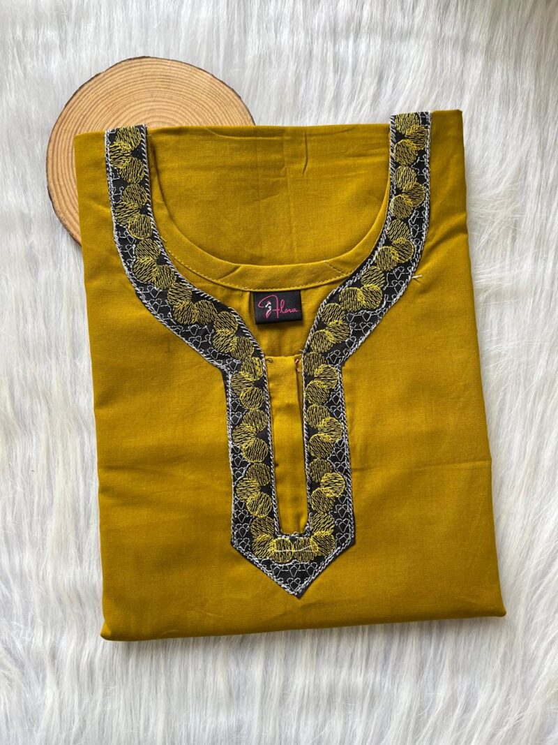 Neck Embroidery Nighty