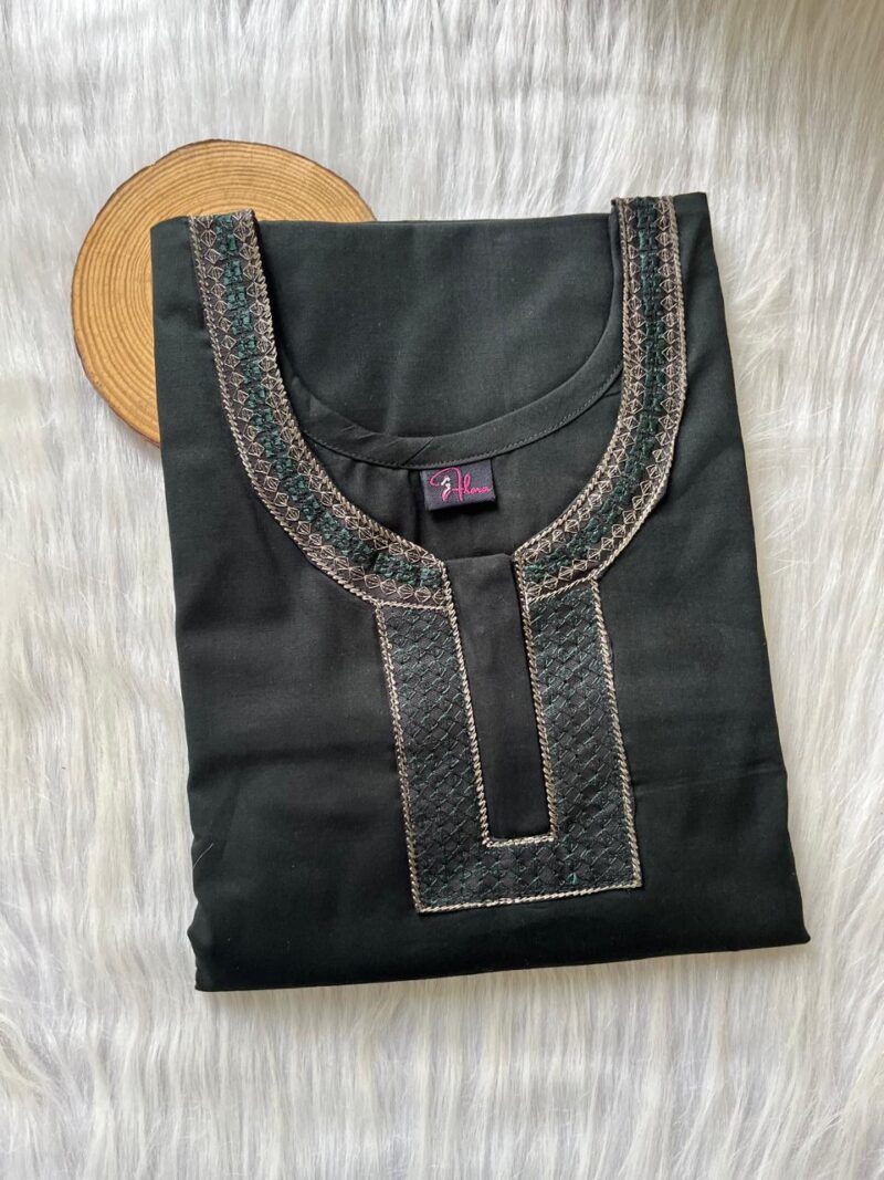 Neck Embroidery Nighty