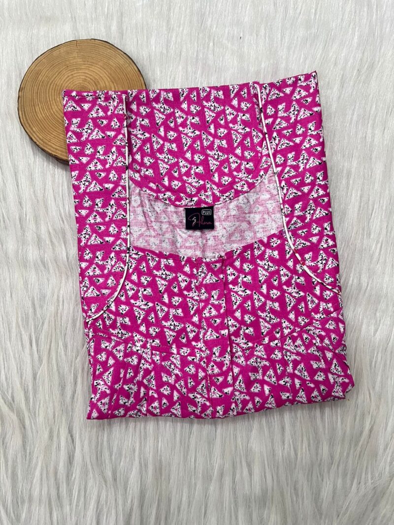 PLUS SIZE FRONT PLEATED ZIP NIGHTY