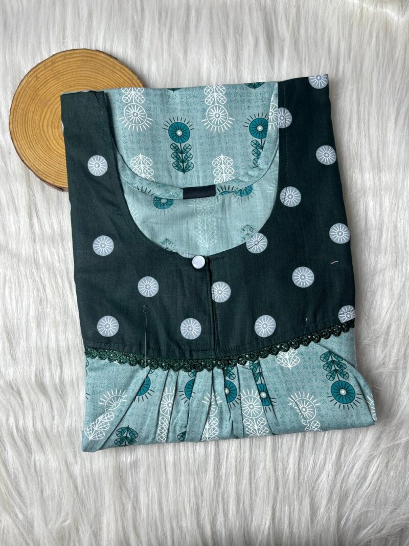 FRONT PLEATED LACE NIGHTY