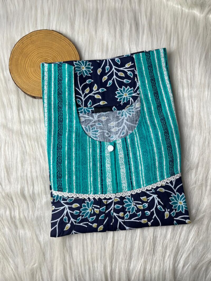 FRONT PLEATED LACE NIGHTY
