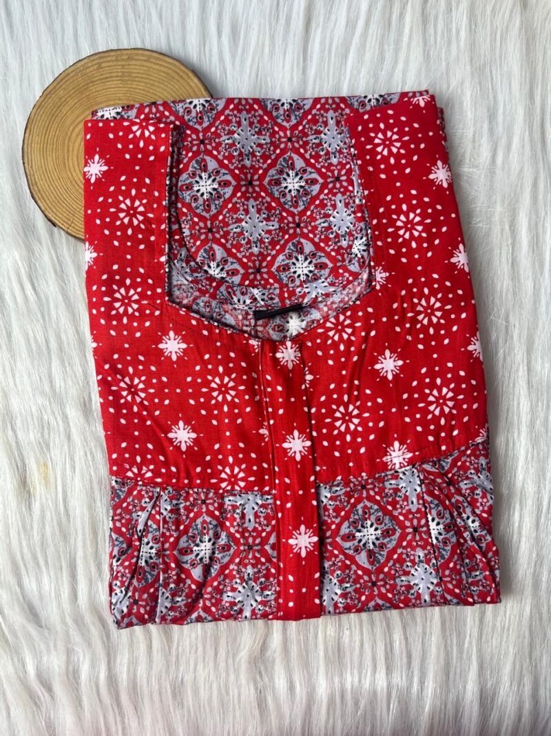 Cotton Feeding Nighty With Two Side Vertical Zip and Single Centre Zip