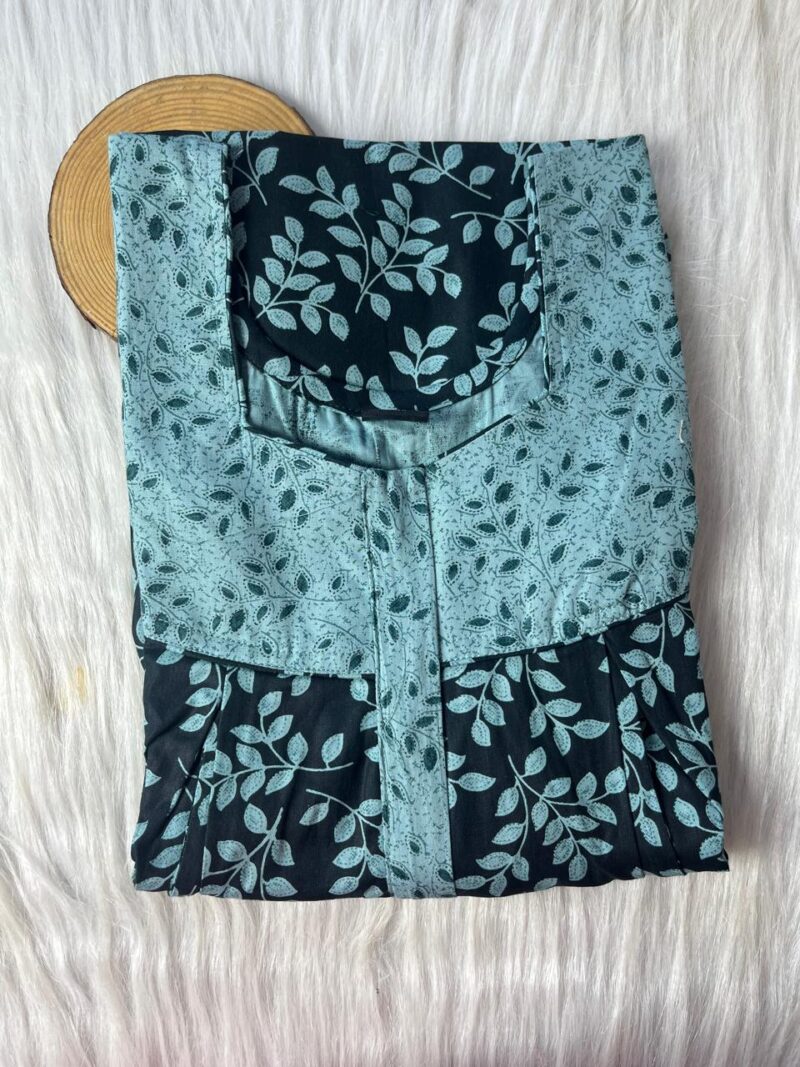 Cotton Feeding Nighty With Two Side Vertical Zip and Single Centre Zip