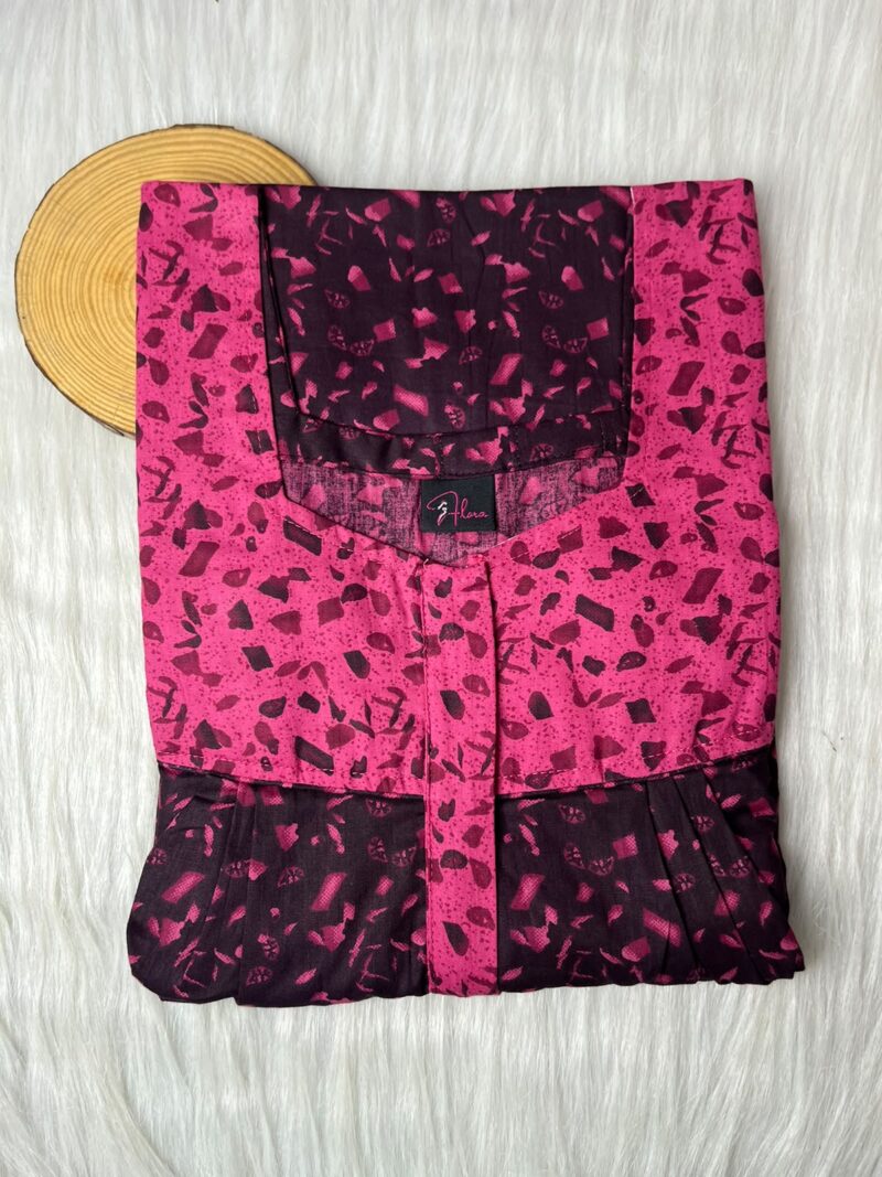 Mix N Match Square Neck Pleated Nighty
