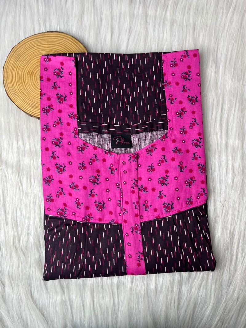Mix N Match Square Neck Pleated Nighty