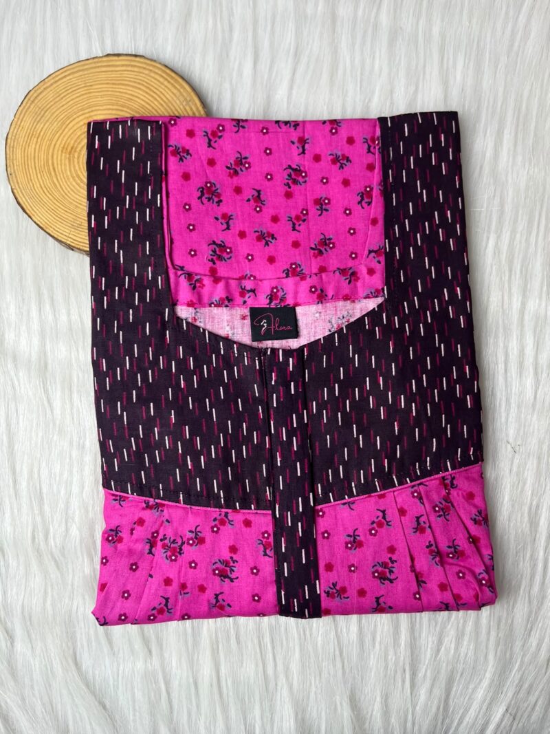 Mix N Match Square Neck Pleated Nighty