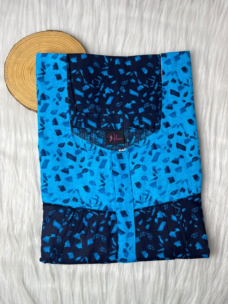 Mix N Match Square Neck Pleated Nighty