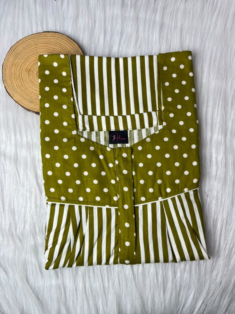 Mix N Match Square Neck Pleated Nighty