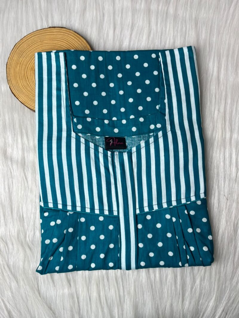 Mix N Match Square Neck Pleated Nighty