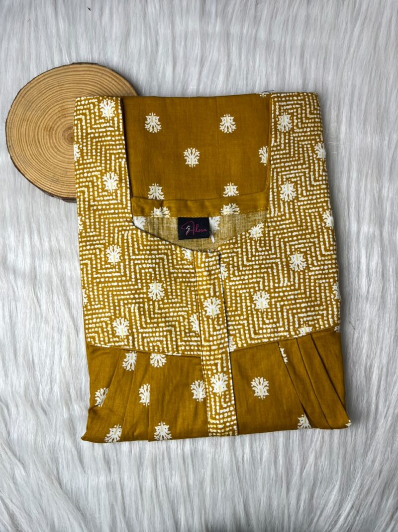 Mix N Match Square Neck Pleated Nighty
