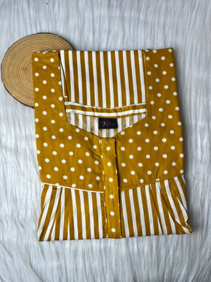 Mix N Match Square Neck Pleated Nighty